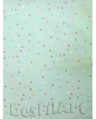 Algodón estrellas fondo celeste