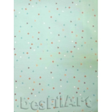 Cotó estels fons blau