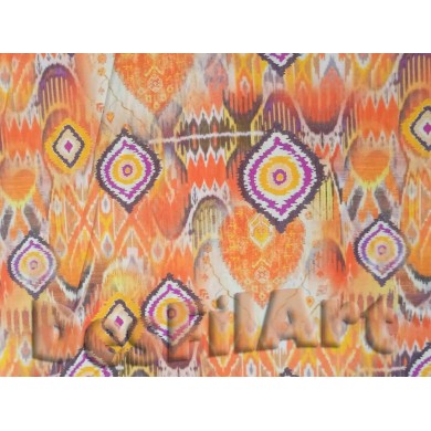 Cotó ètnic tonalitats taronja