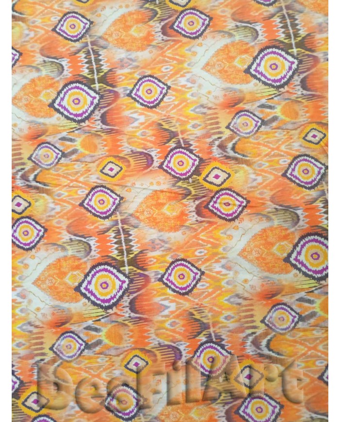 Algodón dibujo étnico