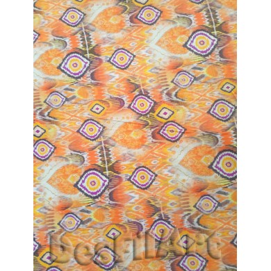 Cotó ètnic tonalitats taronja