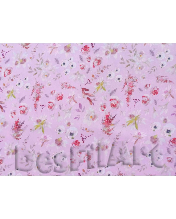 Algodón flores y ramas