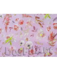 Cotó flor petita fons turquesa