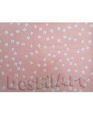 Algodón margaritas fondo rosado