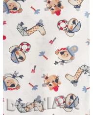 Cotó flor petita fons rosa