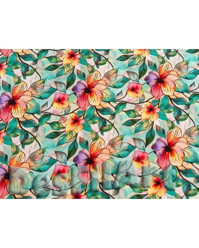 Viscosa flor naranja