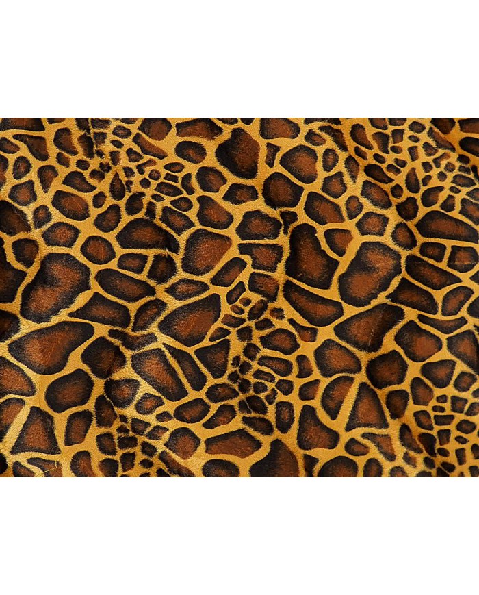 Tela de pelo sintético de jirafa