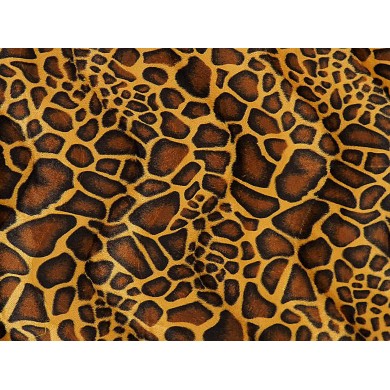 Tela de pelo sintético de jirafa