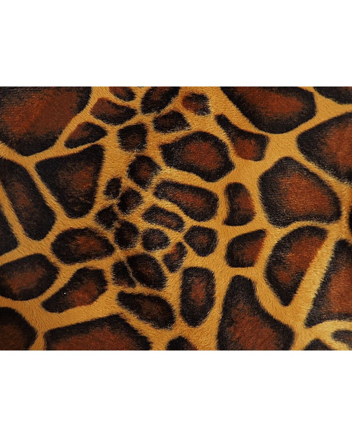 Tela de pèl sintètic de girafa