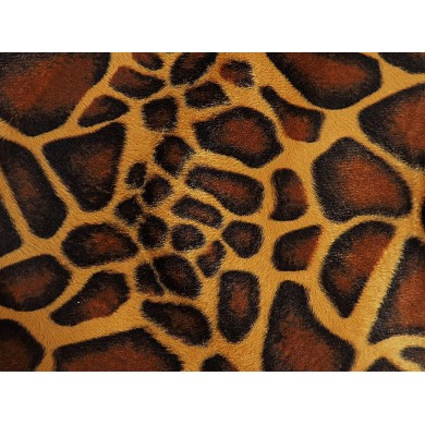 Tela de pèl sintètic de girafa