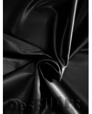 Tela de polipiel fina elástica negra