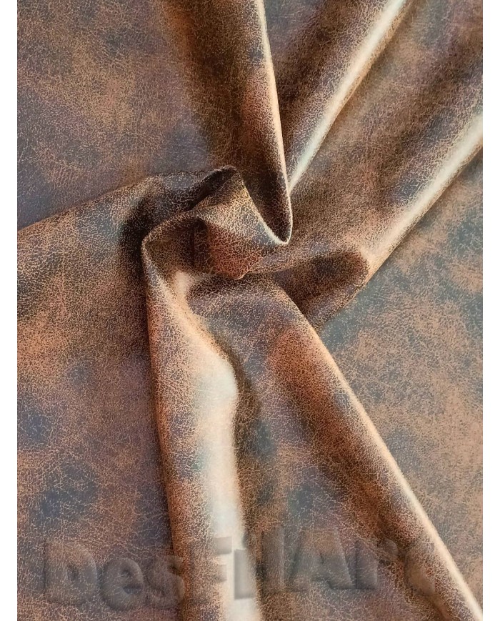 Tela de polipell elàstica marró bomber