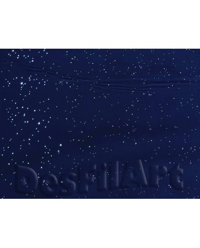 Algodón de Navidad noche de estrellas Algodón de Navidad noche de estrellas