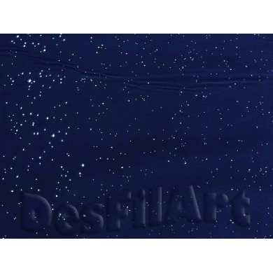 Algodón de Navidad noche de estrellas