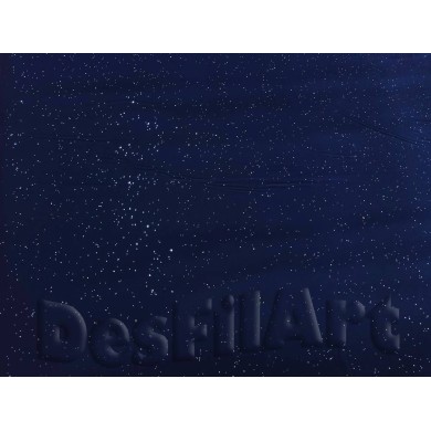 Algodón de Navidad noche de estrellas