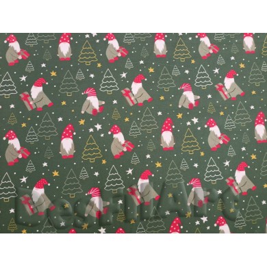 Cotó de Nadal nans fons verd