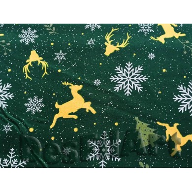 Cotó de Nadal rens fons verd