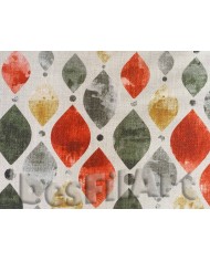 Loneta culla flor blanca fons blau