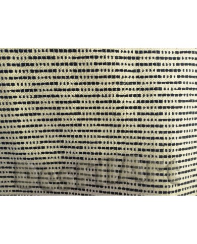 Loneta chenilla en blanco y negro Loneta chenilla en blanco y negro