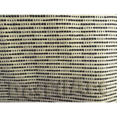 Loneta chenilla en blanco y negro