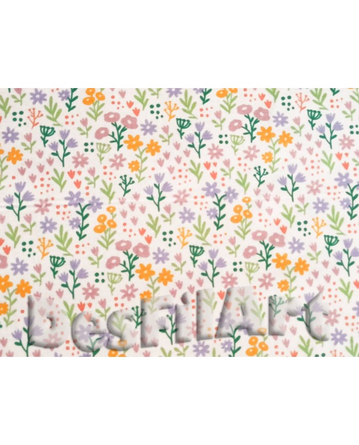 Algodón flor de acuarela