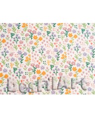 Algodón flor de acuarela