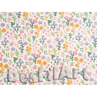 Algodón flor de acuarela