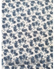 Algodón rosas azules