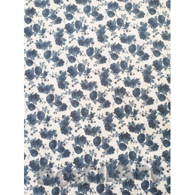 Algodón rosas azules