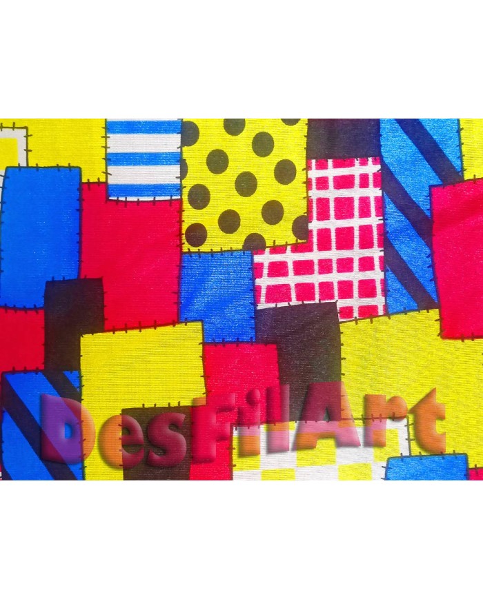 Raso estampado retazos