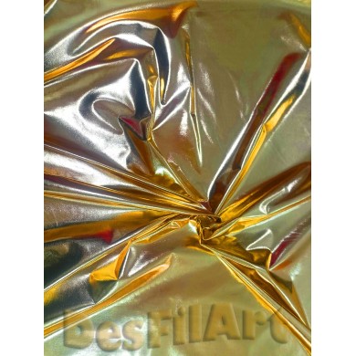 Tela de licra dorada