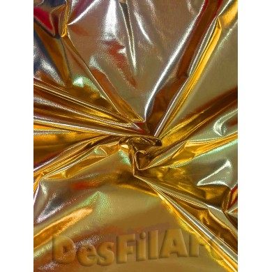 Tela de licra dorada