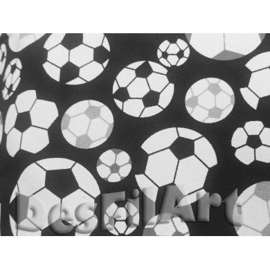 Tela estampada balones de fútbol