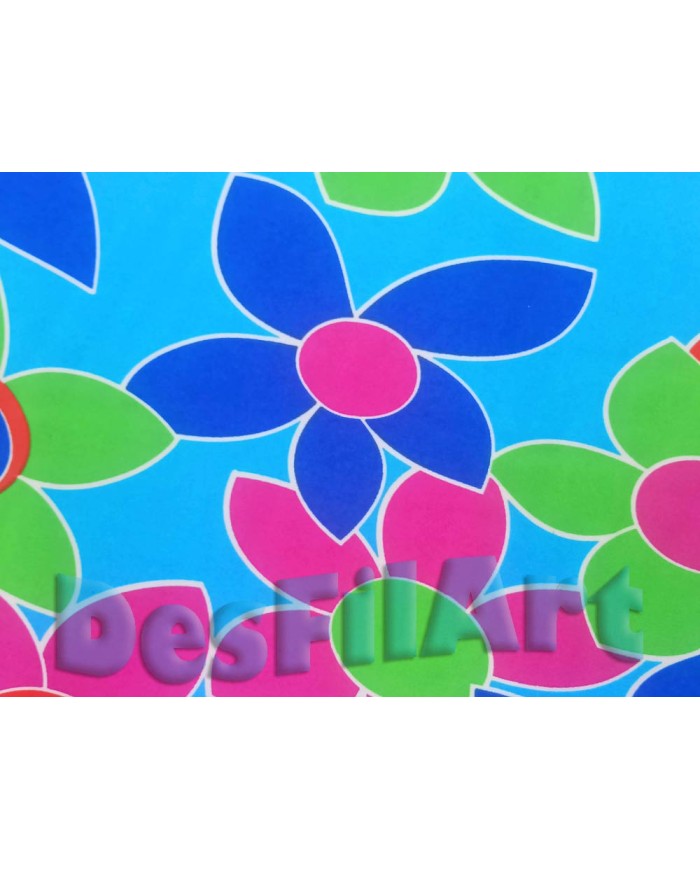 Tela Estampada fulles de colors