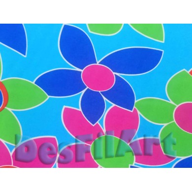 Tela Estampada fulles de colors