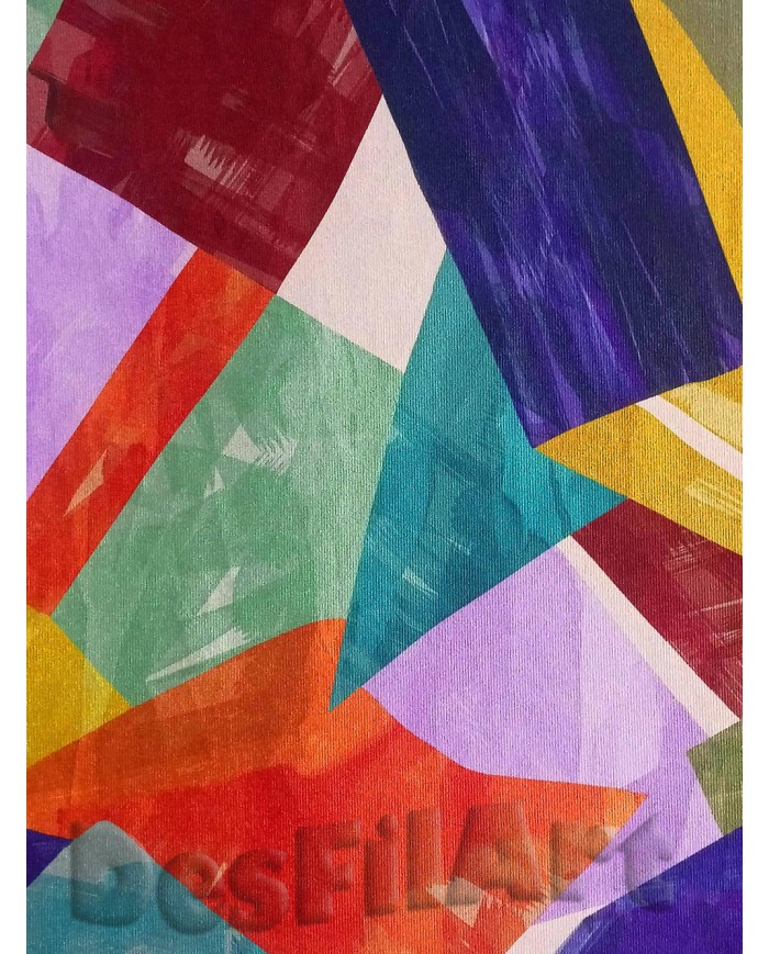 Terciopelo elástico cuadros de colores