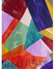 Terciopelo elástico cuadros de colores