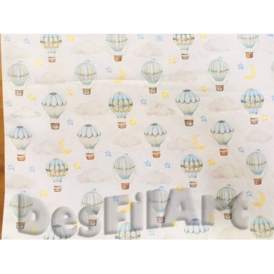 Algodón nubes y globos