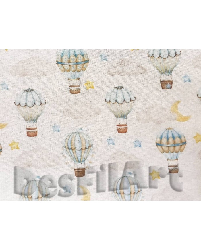 Algodón nubes y globos