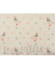 Algodón popelín animales y árboles