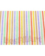 Algodón popelín líneas de colores