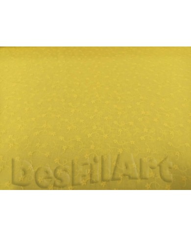 Cotó batista brodada ocre