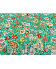 Viscosa flor mitjana fons turquesa