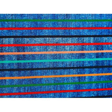 Punto de algodón rayas de colores