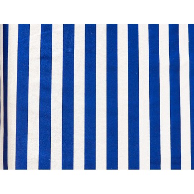 Tela estampada rayas azules y blancas