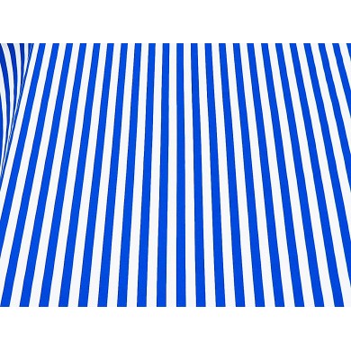 Tela estampada rayas azules y blancas